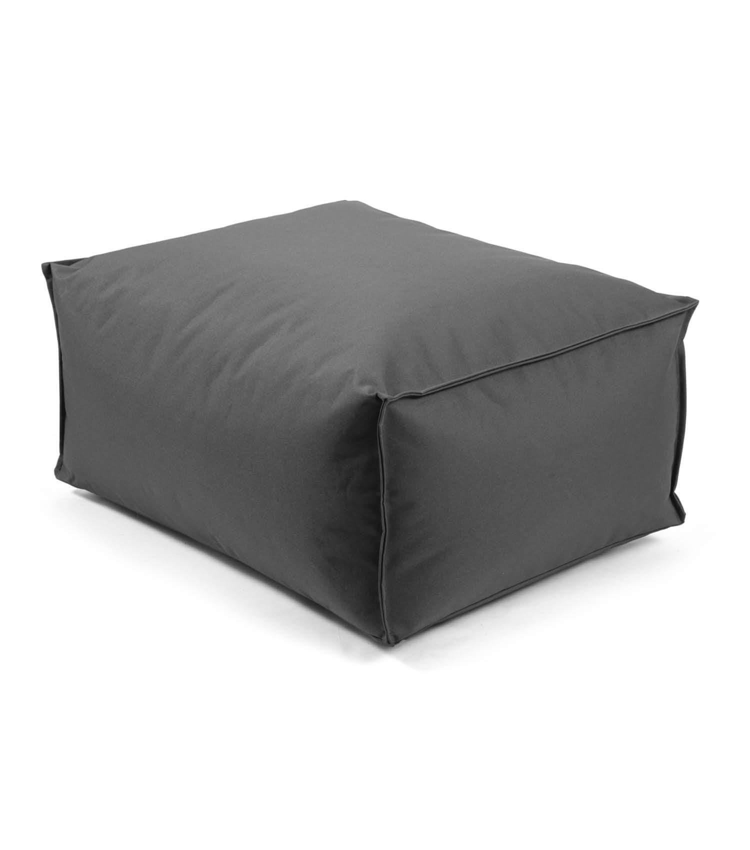 OUTDOOR POUF Der Ruhestifter - Anthrazit, Textil (60/25/45cm) - Mokebo