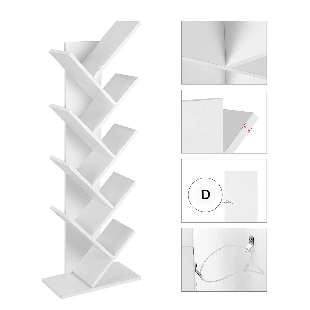 BÜCHERREGAL Weiß 50x25 cm LBC11WTV1 Stabilität - Weiß, Holzwerkstoff (50/141.5/25cm) - Edanti