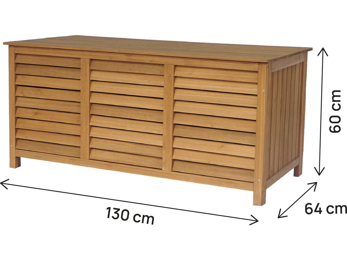 GARTENSCHRANK - GARTENTRUHE macao Braun - Braun, Holz (64/60/130cm) - Habitat Garten