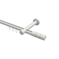 INNENLAUF-GARDINENSTANGEN-SET Prestige Elanto 140 cm, 1-läufig, 20 mm Ø Weiß - Weiß, Metall (140cm) - INTERDECO