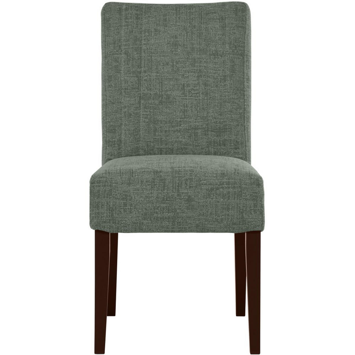 STUHL FREYA mit wengefarbenen Holzbeinen, Polsterstuhl, Dunkelgrün - Wengefarben/Dunkelgrün, Holz (47/94/42cm) - Beautysofa