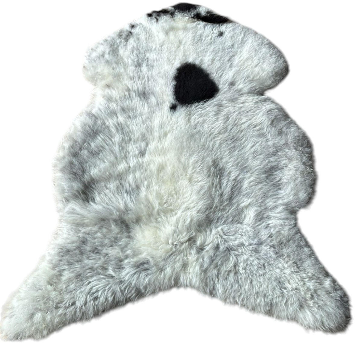 SCHAFFELL Ganzes Island Lammfell Kurzhaarig Naturfarben, 120 cm - Beige/Schwarz, Fell (65/120cm) - Provellus