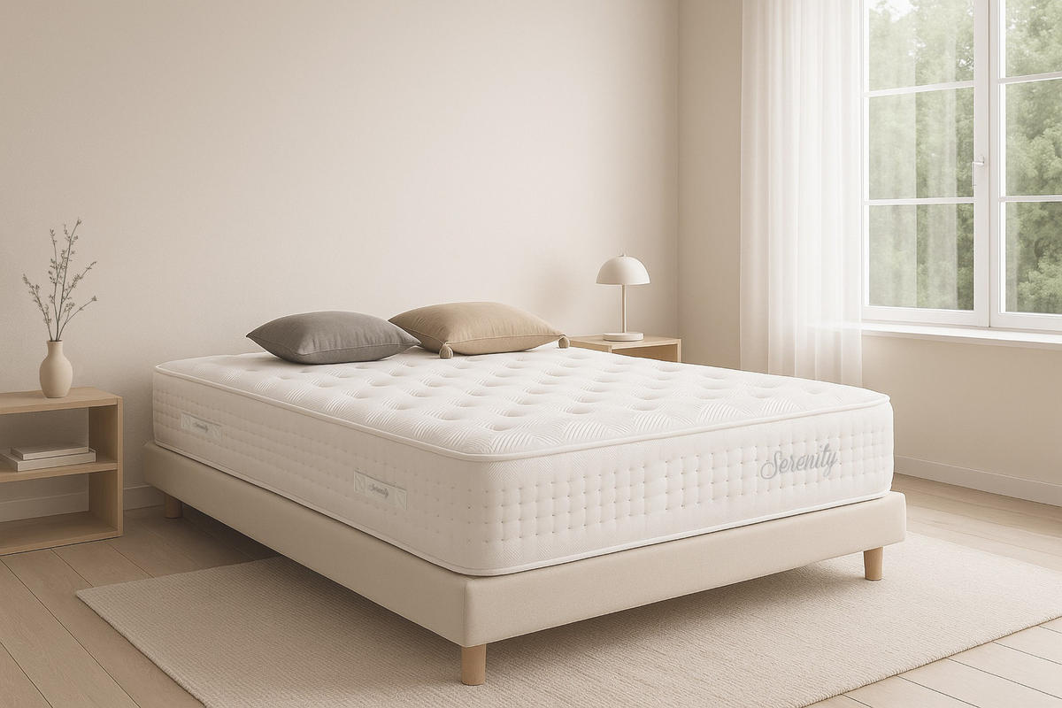 MATRATZE Serenity - 180X200 cm - Weiß, Textil (180/200cm) - Moonia