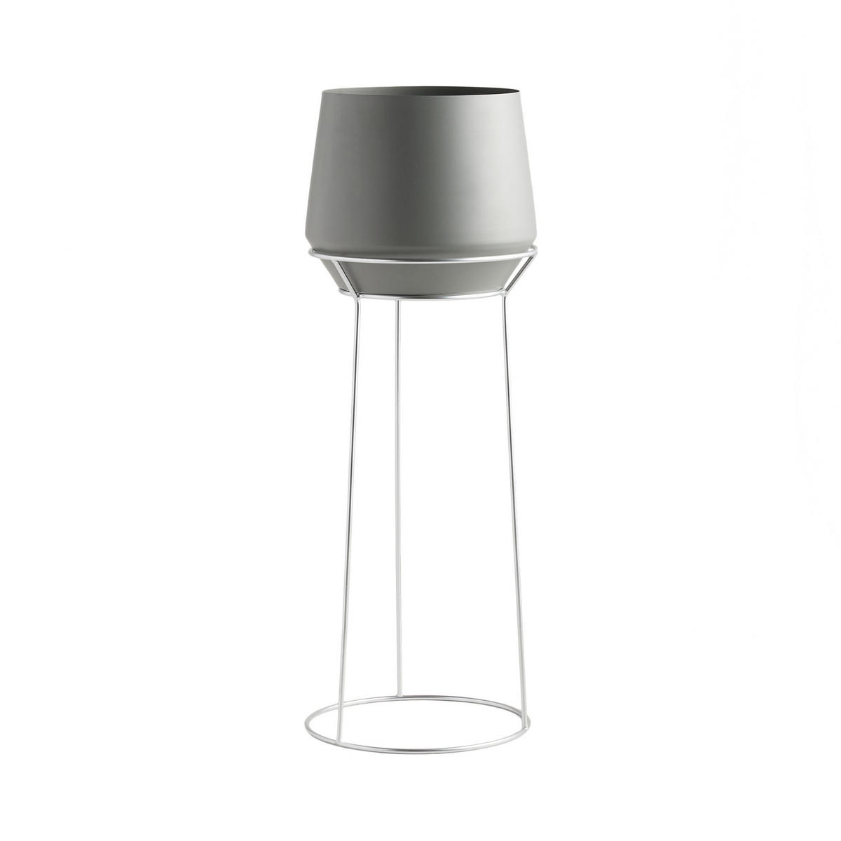 BLUMENTOPF Slownes - Grau, Metall (25/70cm) - home&you