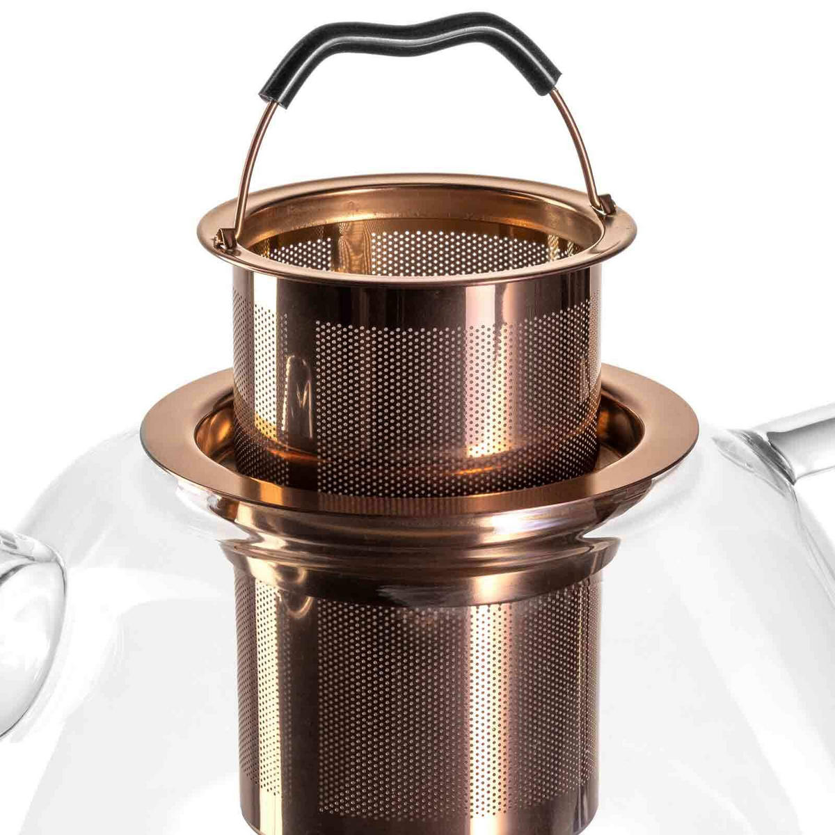 TEEKANNE MIT STÖVCHEN Tè Per Te transparent 1,5 Liter - Transparent, Glas (1.5L) - Leonardo Living