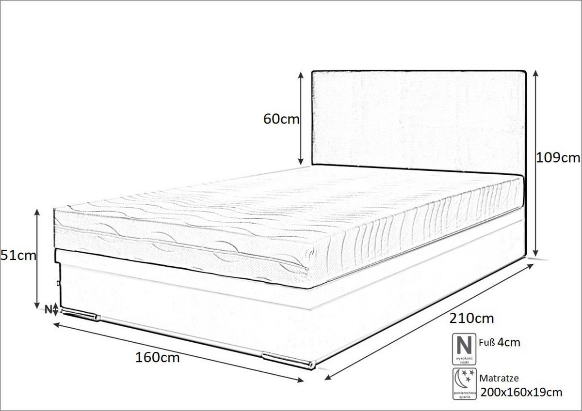 BOXBETT Sizilien 160x200 cm mit Bettkasten, rosa - Rosa, Kunststoff (160/200cm) - Margaret Hadas24