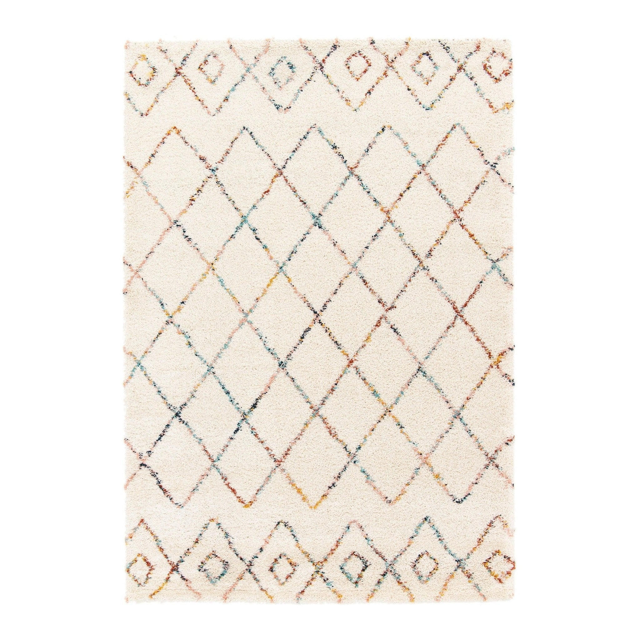 TEPPICH Shaggy weich voluminös beige - Beige, Textil (120/170cm) - AFK Living