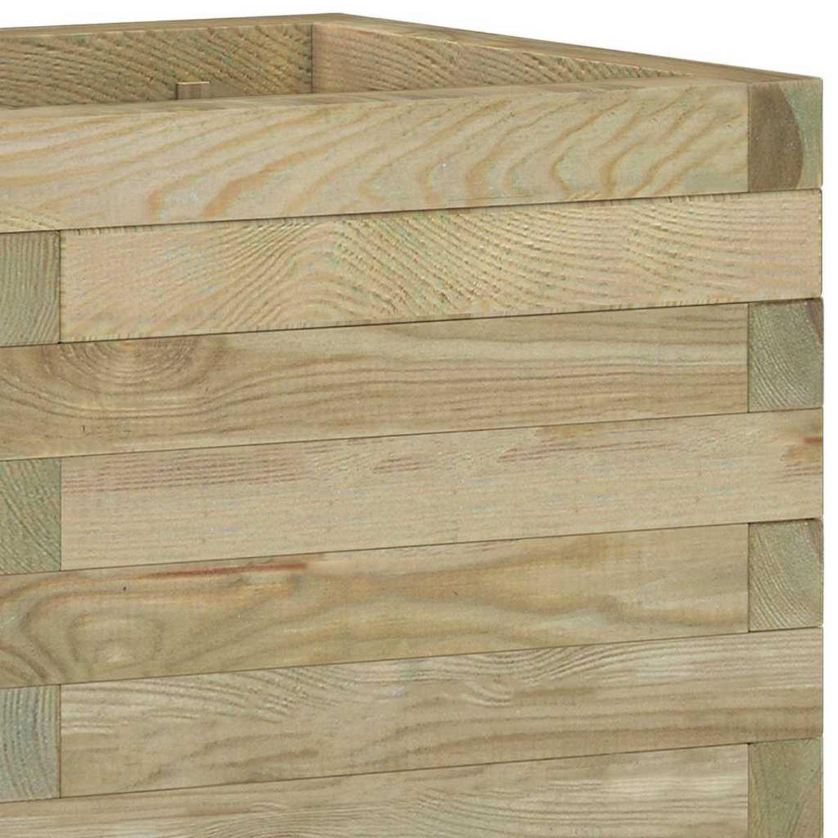HOCHBEET 50/50/40 Cm Holz Quadratisch - Braun, Holz (50/40/50cm) - vidaXL