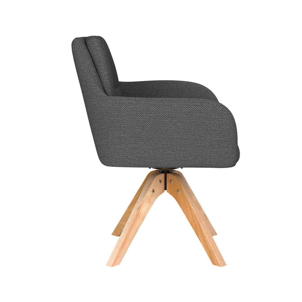ESSZIMMERSTUHL Pete - Grau - 62/63/85 cm - Grau, Textil (63/85/62cm)