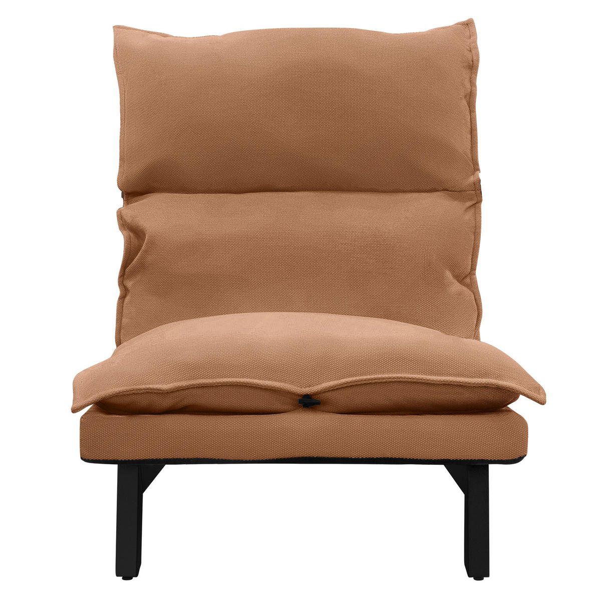 BODENSTUHL Braun - Schwarz/Braun, Textil/Metall (59/73.5/96cm) - ML-DESIGN