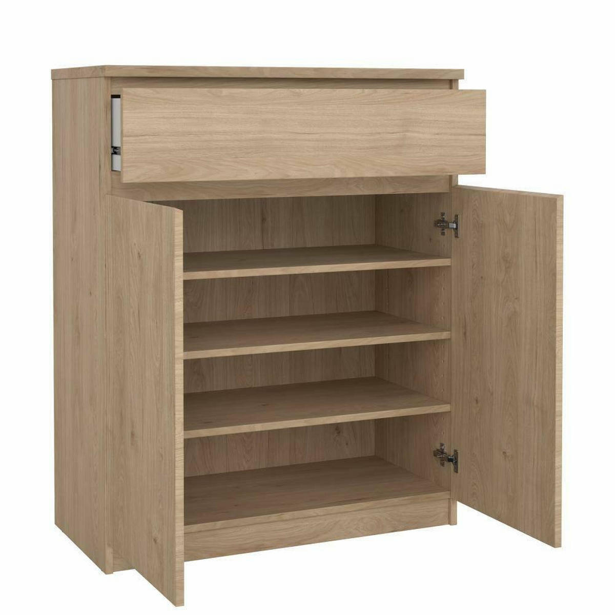 KOMMODE Eiche 40/80.4/100.4 cm - Braun, Holzwerkstoff (80.4/100.4/40cm) - DMORA