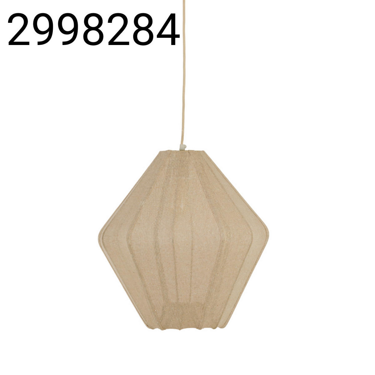 HÄNGELAMPE Tambisan - Braun - 44/44/46 cm - Braun, Textil (44/44/46cm) - Light & Living