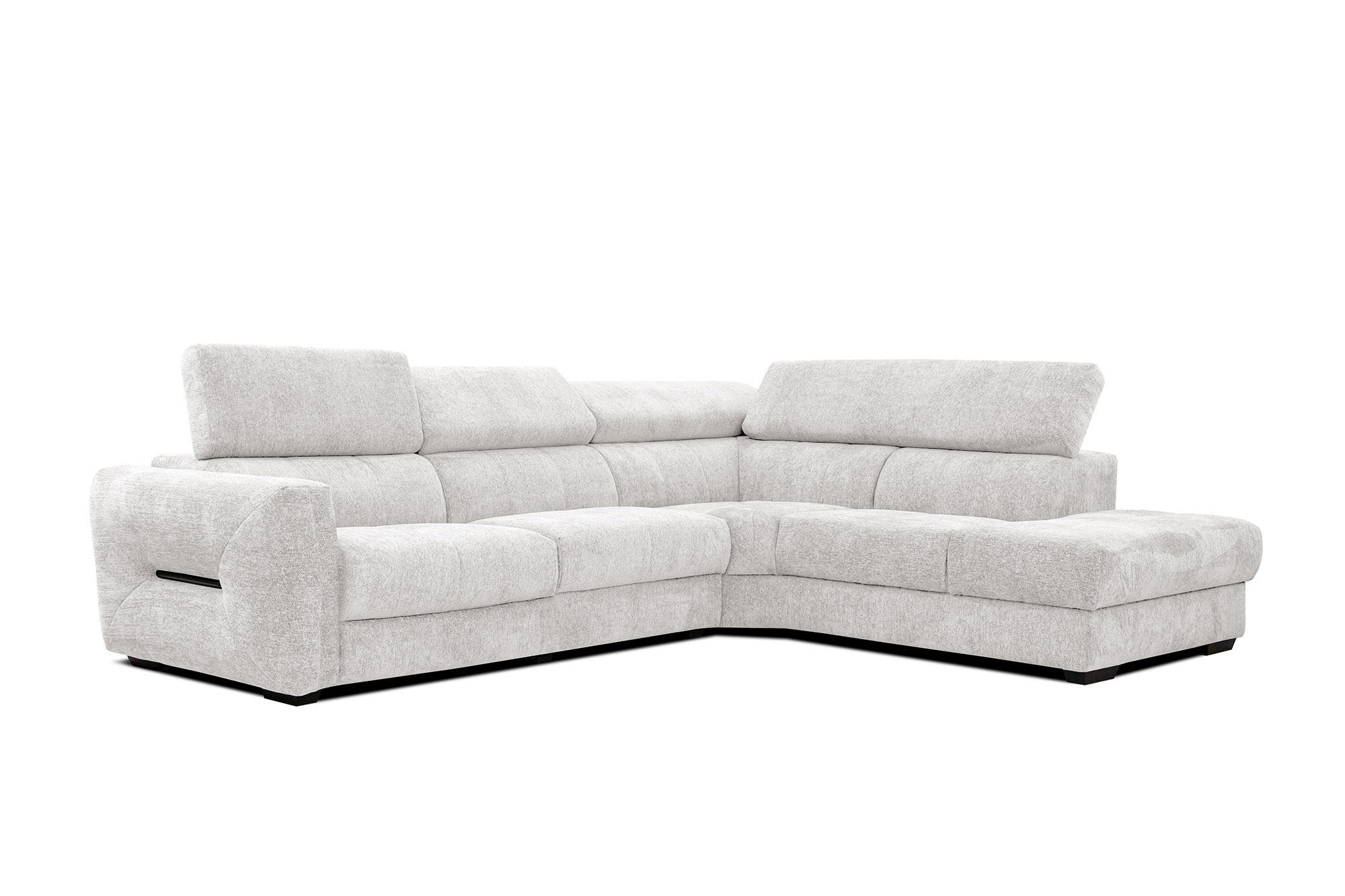 ECKSOFA CALVERA 5-Sitzer, weiß - Weiß, Holzwerkstoff/Textil (298/239cm) - Courtois Laville