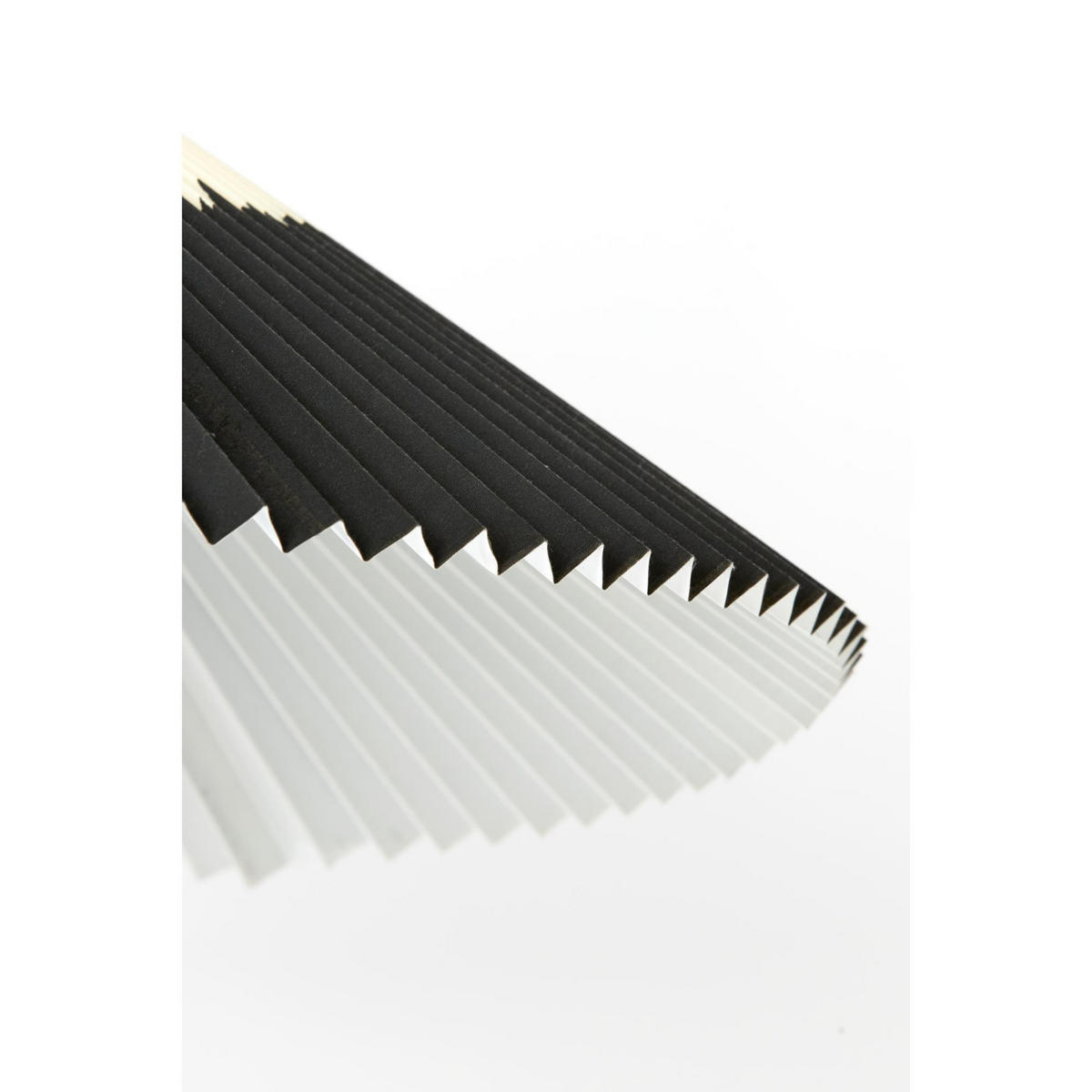HÄNGELAMPE Pleated Schwarz 60/60/23 cm - Schwarz, Textil (60/60/23cm) - Light & Living