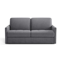 SCHLAFSOFA 3-sitzer mit express-Öffnung in stoff cosenza 87/175/100 cm - Grau, Holz (175/87/100cm) - Calicosy
