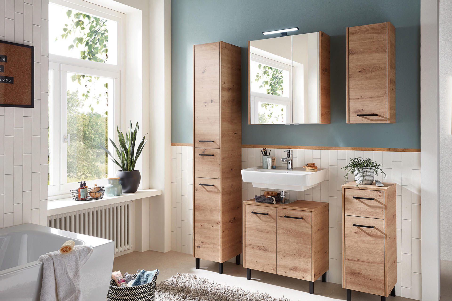 Badezimmerregale Holz online kaufen | Badezimmerschränke