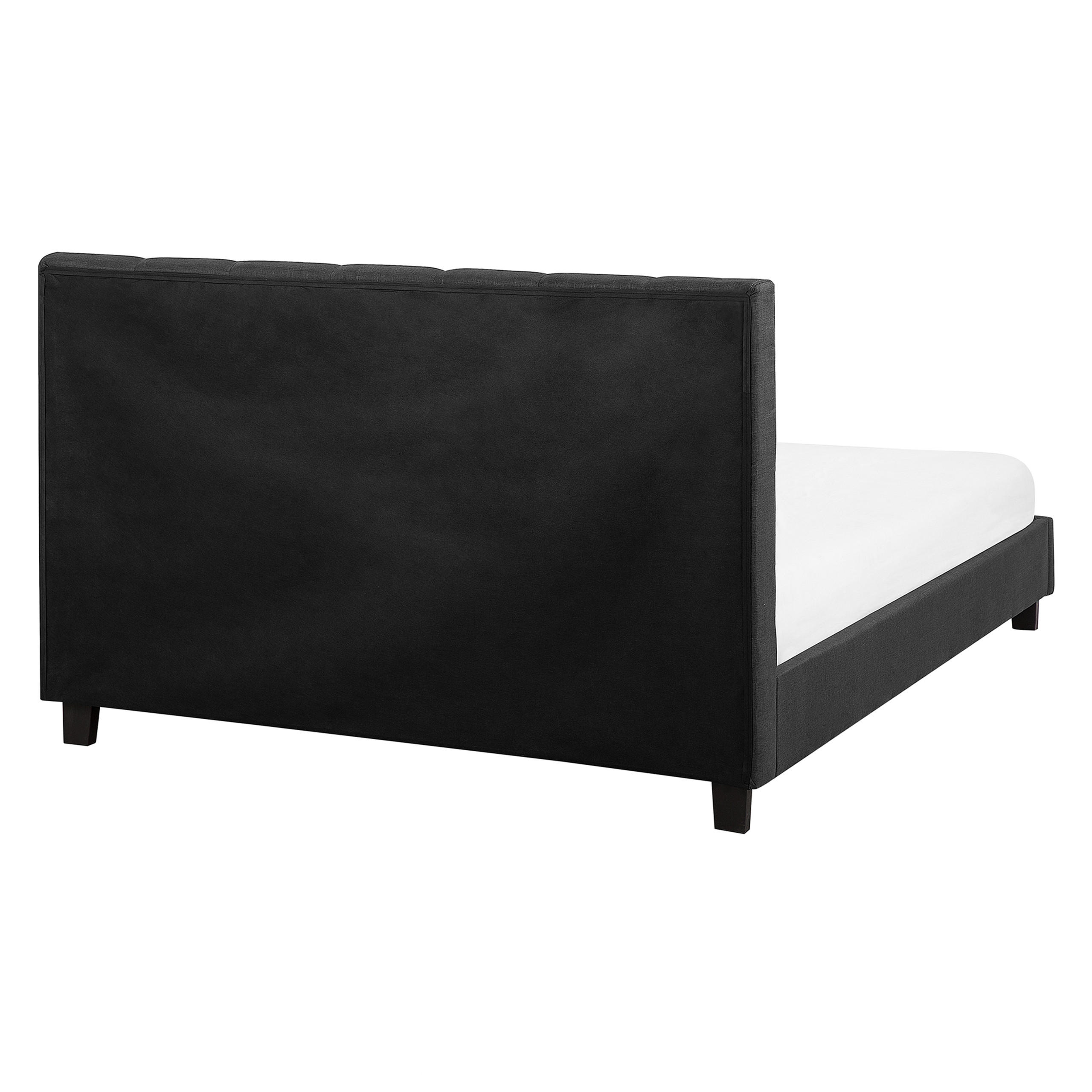 Beliani Wasserbett Dunkelgrau 160x200 cm
