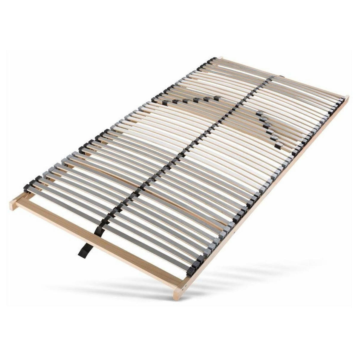 LATTENROST SET - 180x200 cm (2x 90x200 cm), 7 Zonen, 42 Latten, Buchenholz - Buchefarben/Braun, Holz (180/200cm) - Sleepneo