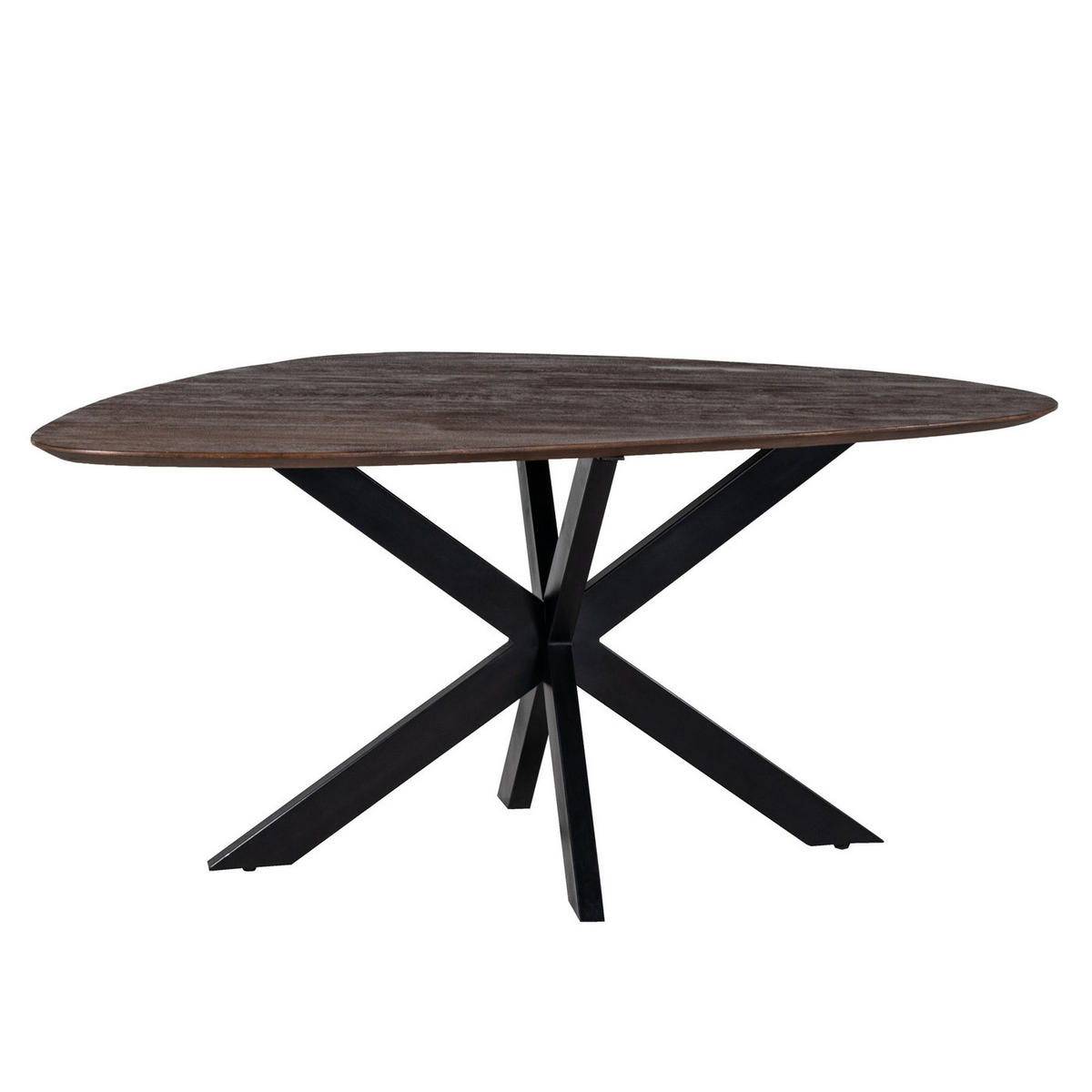 ESSTISCH, dreieckig aus Mangoholz 130cm, braun - Braun, Holz (160/120/76cm) - Giga Meubel