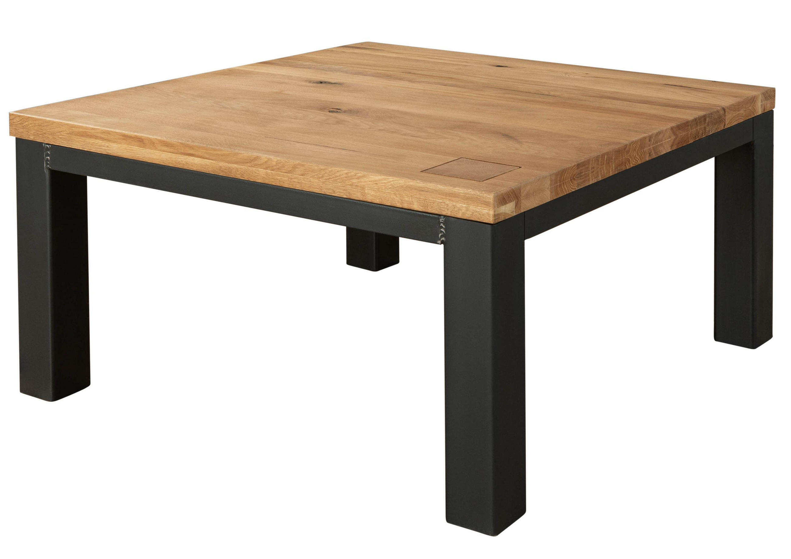 COUCHTISCH Wildeiche 90x90x45 natur geölt VILLANDERS #129 - Braun, Holz (90/90/45cm) - Massivmoebel24