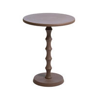 BEISTELLTISCH rund aus Aluminium 40cm, taupe - Braun, Metall (40/40/52cm) - Giga Meubel