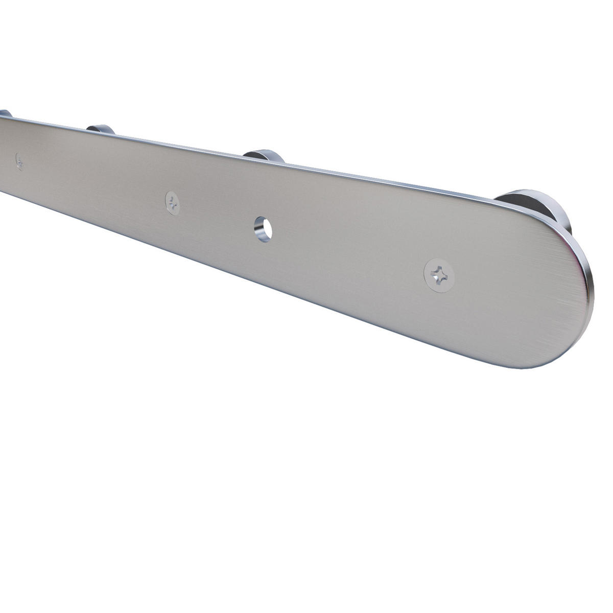 GARDEROBENLEISTE 38.1/2.55/2.55 cm - Silberfarben, Metall (2.55/2.55/38.1cm) - Intirilife