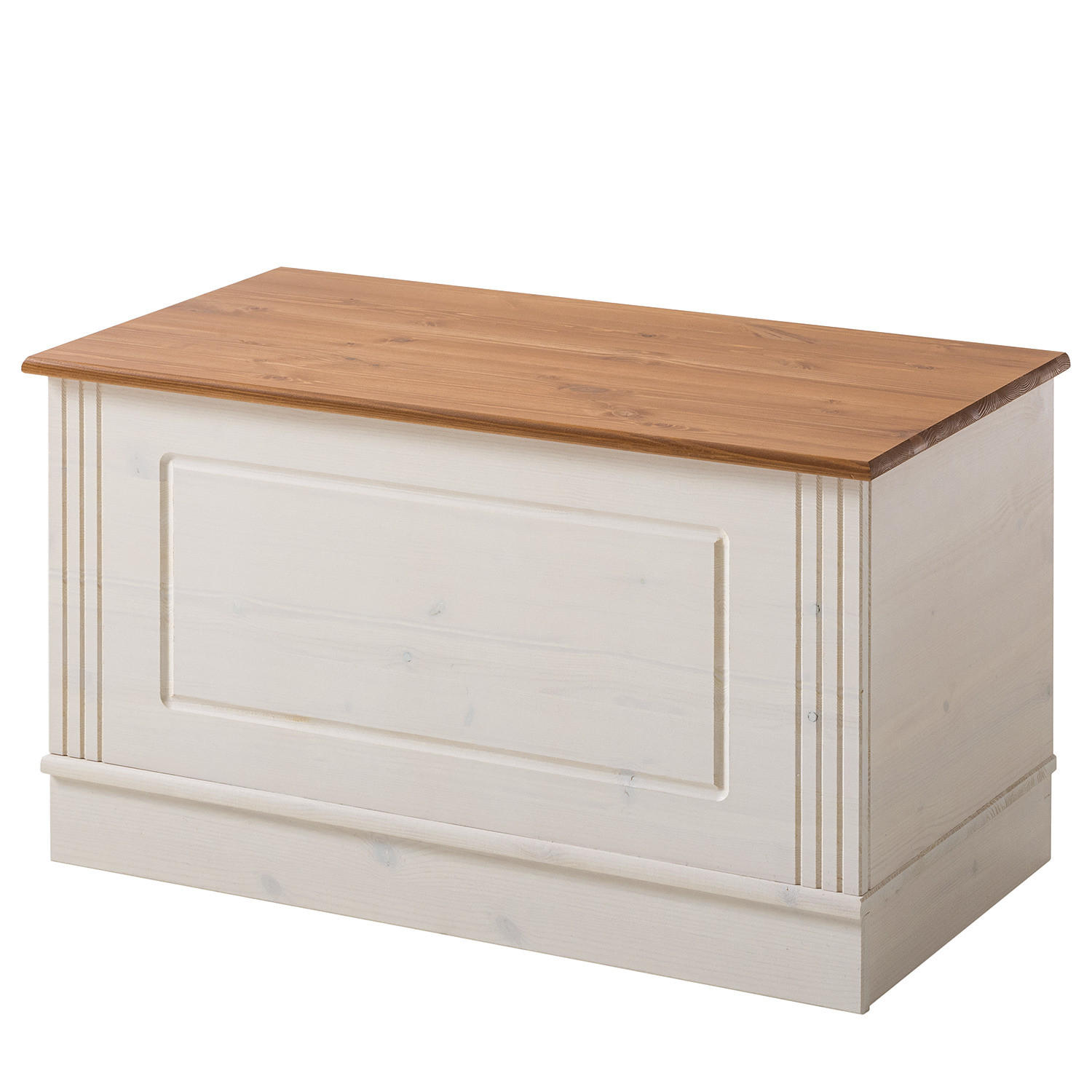 GARDEROBENBANK - Kiefer massiv - Kieferfarben, Holz (80/45/42cm) - home24