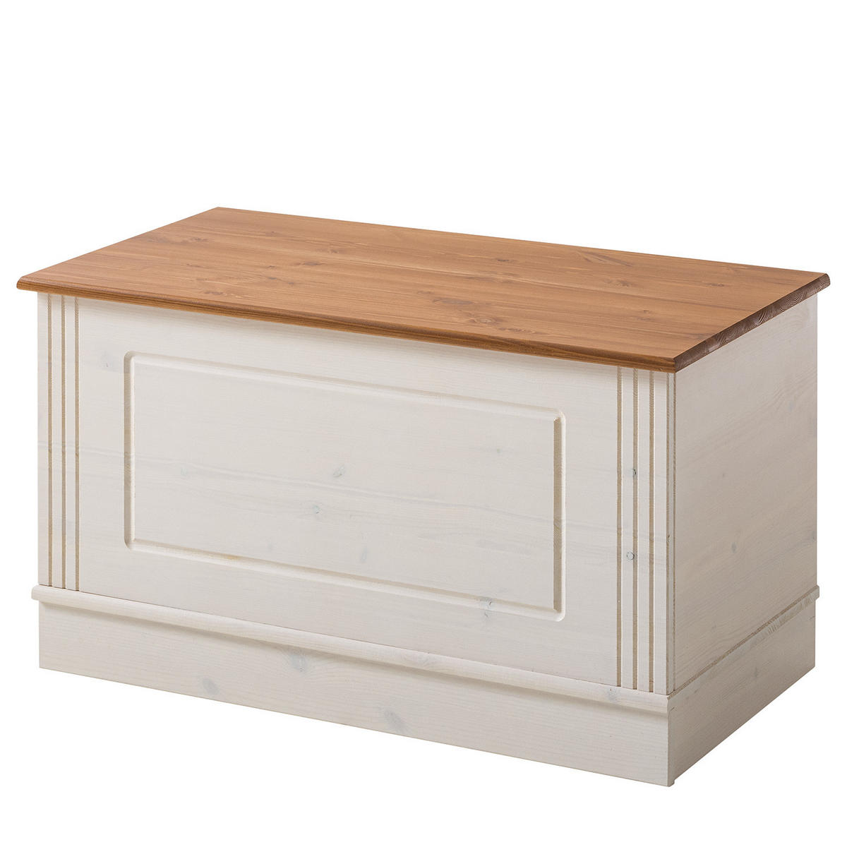 GARDEROBENBANK - Kiefer massiv - Kieferfarben, Holz (80/45/42cm) - home24