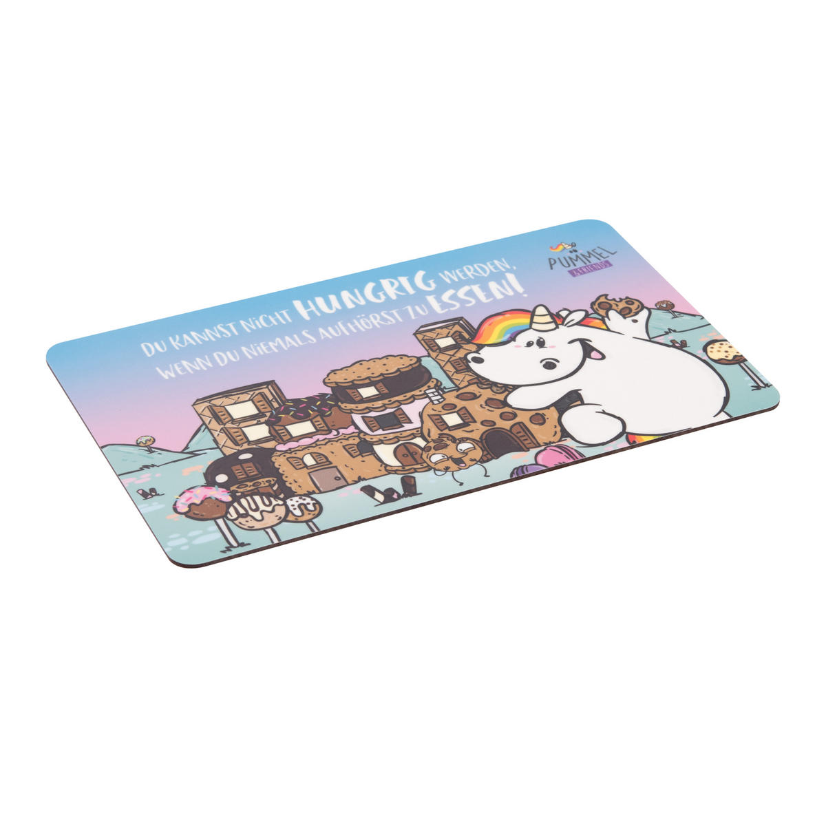 BRETTCHEN Pummel und Friends Du kannst nicht hungrig werden Mehrfarbig 14,5 x 23,5 cm - Multicolor, Kunststoff (14.5/23.5cm) - United Labels