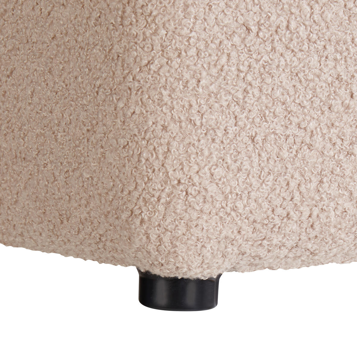 POUF Beige Kansas - Beige, Textil (38/39/38cm) - Beliani