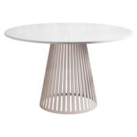 ESSTISCH ausziehbar Cone Cashmere 100 - Kaschmir/Weiß, Holzwerkstoff/Metall (100/100/76cm) - MIRJAN24