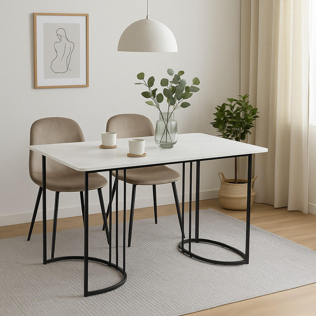 ESSTISCH 140/80/75 cm Weiß - Weiß, Holz (140/80/75cm) - Urban Meuble