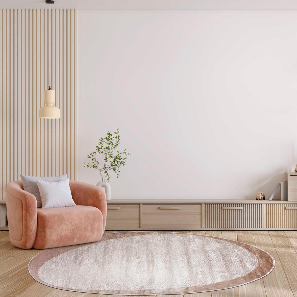 TEPPICH Beige Abstrakt - Kurzflor Unregelmäßig Unregelmäßige Form - Creme - 140 x 200 cm - Ecru, Textil (140/200cm) - Mazovia