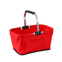 EINKAUFSKORB Faltbarer 30L - Dunkelrot, Textil (27/25/46cm) - Kaket