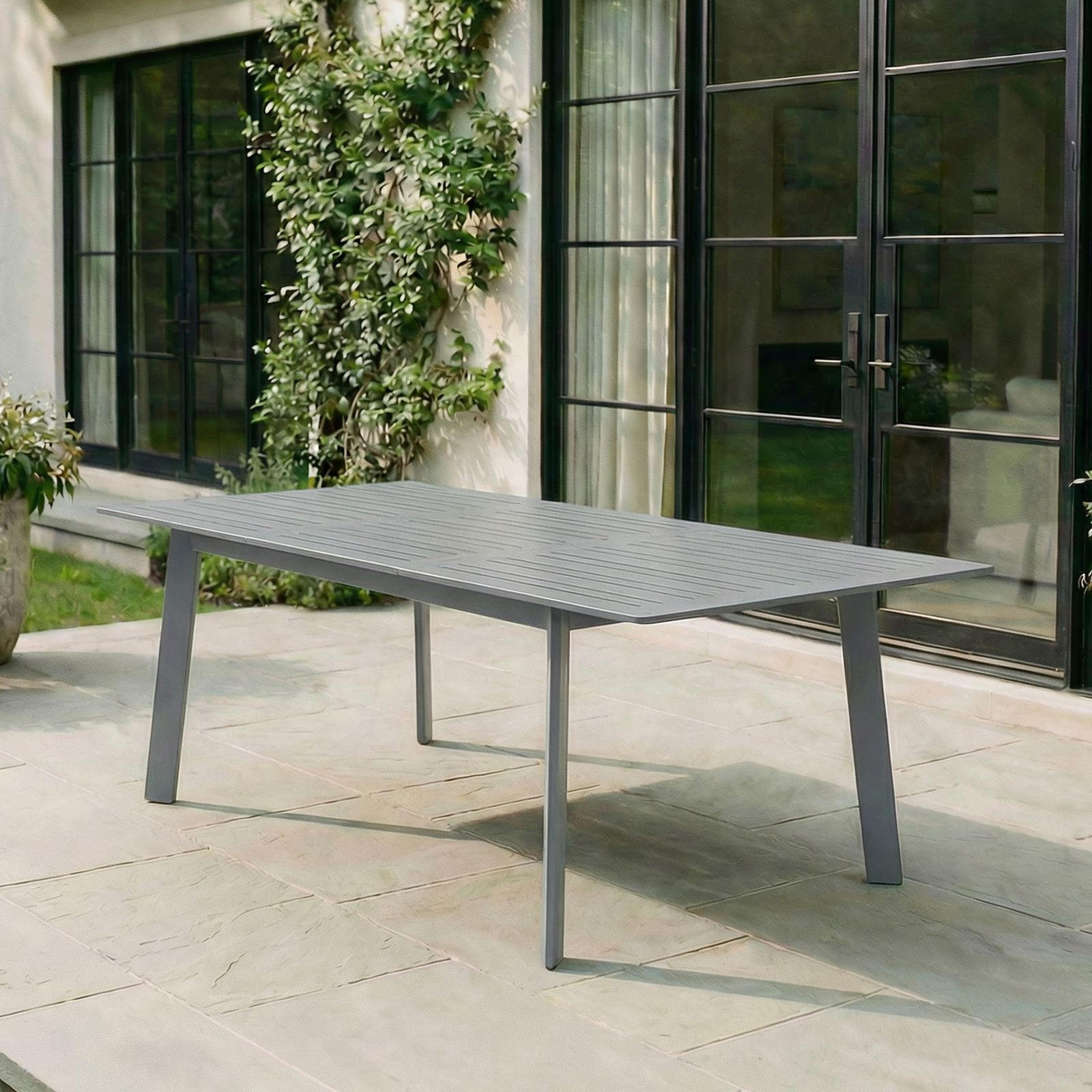 GARTENTISCH VERANO - Grau, Metall (103/180/75cm) - IDIMEX