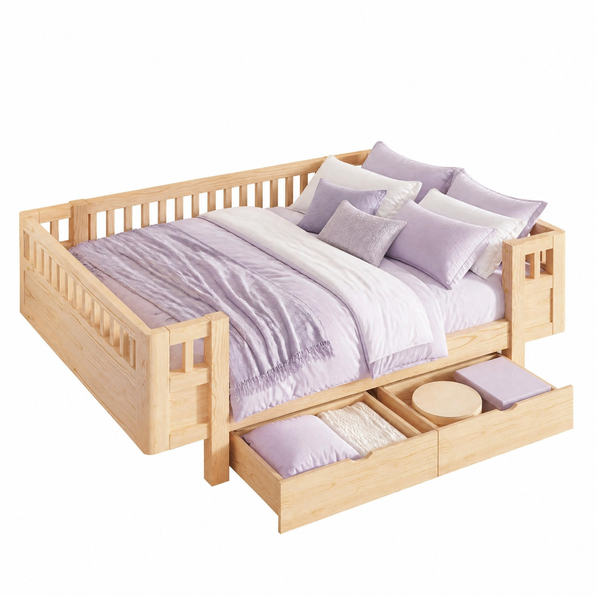 Evryae Kinderbett Natur 90x200 cm