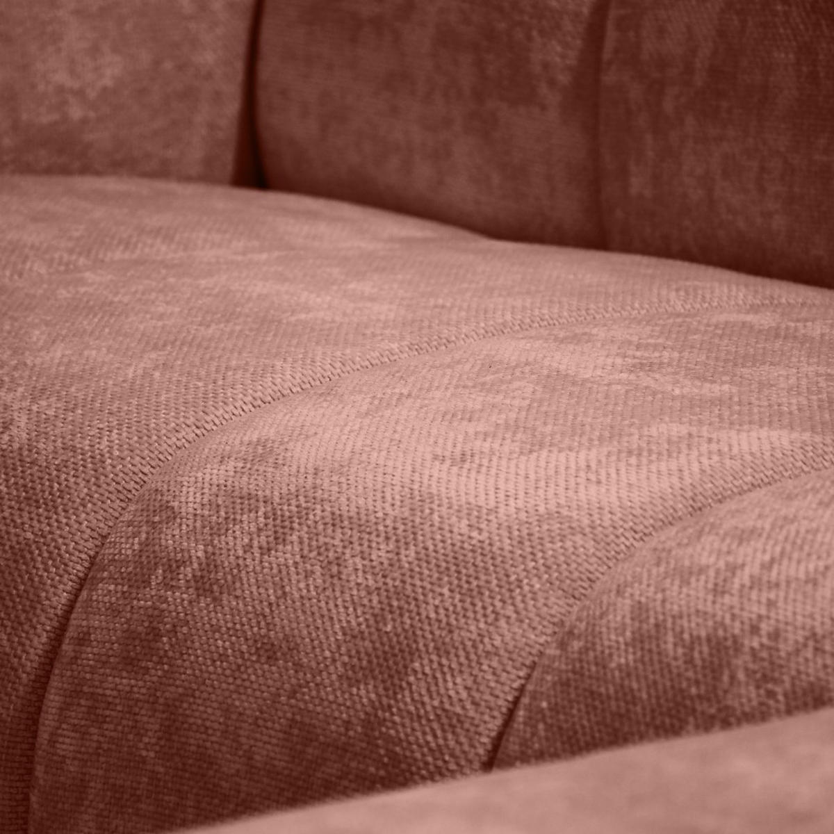 ECKSOFA Volare Mini ohne Schlaffunktion rot links, Vega-Stoff - Rot/Schwarz, Textil/Metall (256/165cm) - Beautysofa