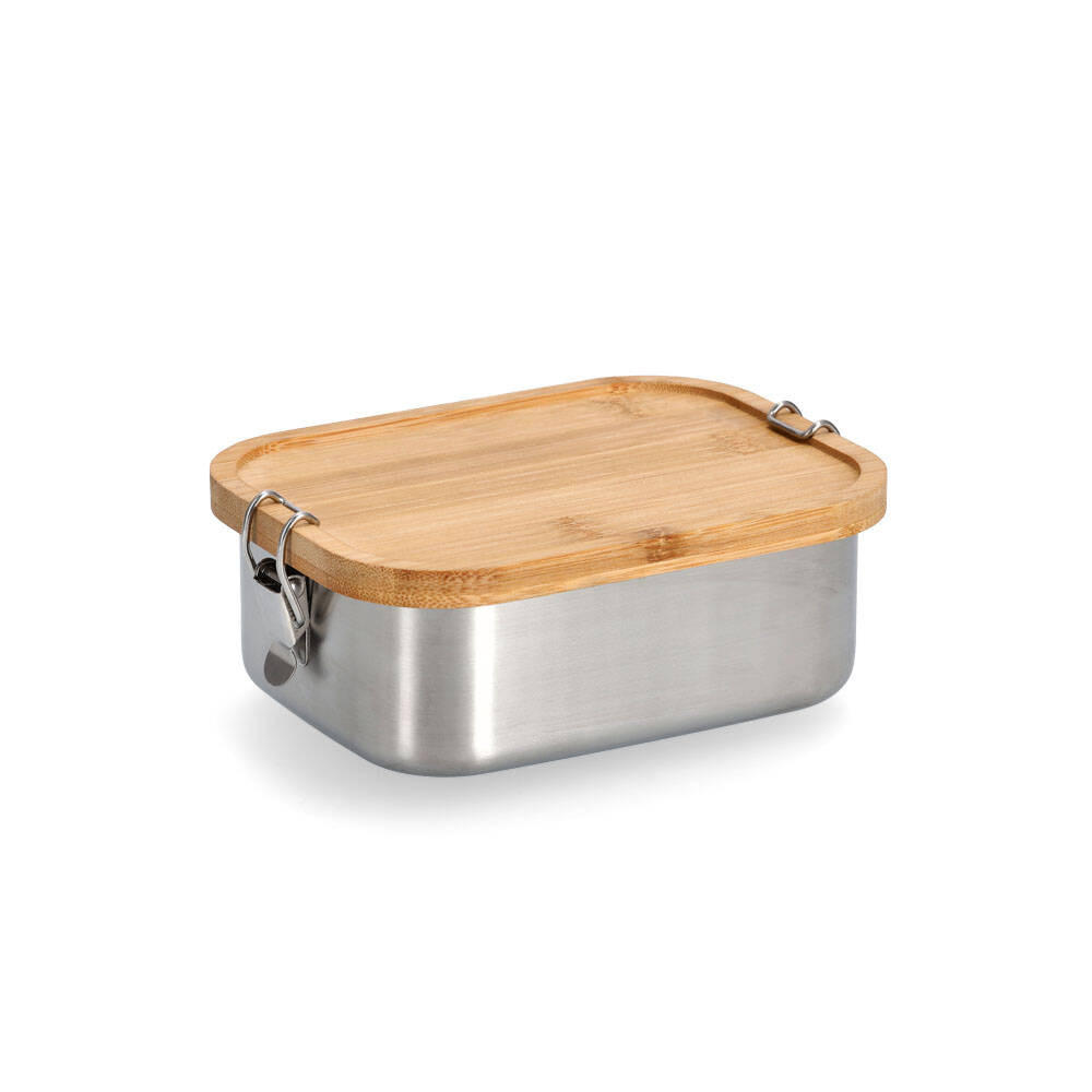 LUNCHBOX 16/11,5/6 cm - Silberfarben, Metall (11.5/6/16cm)