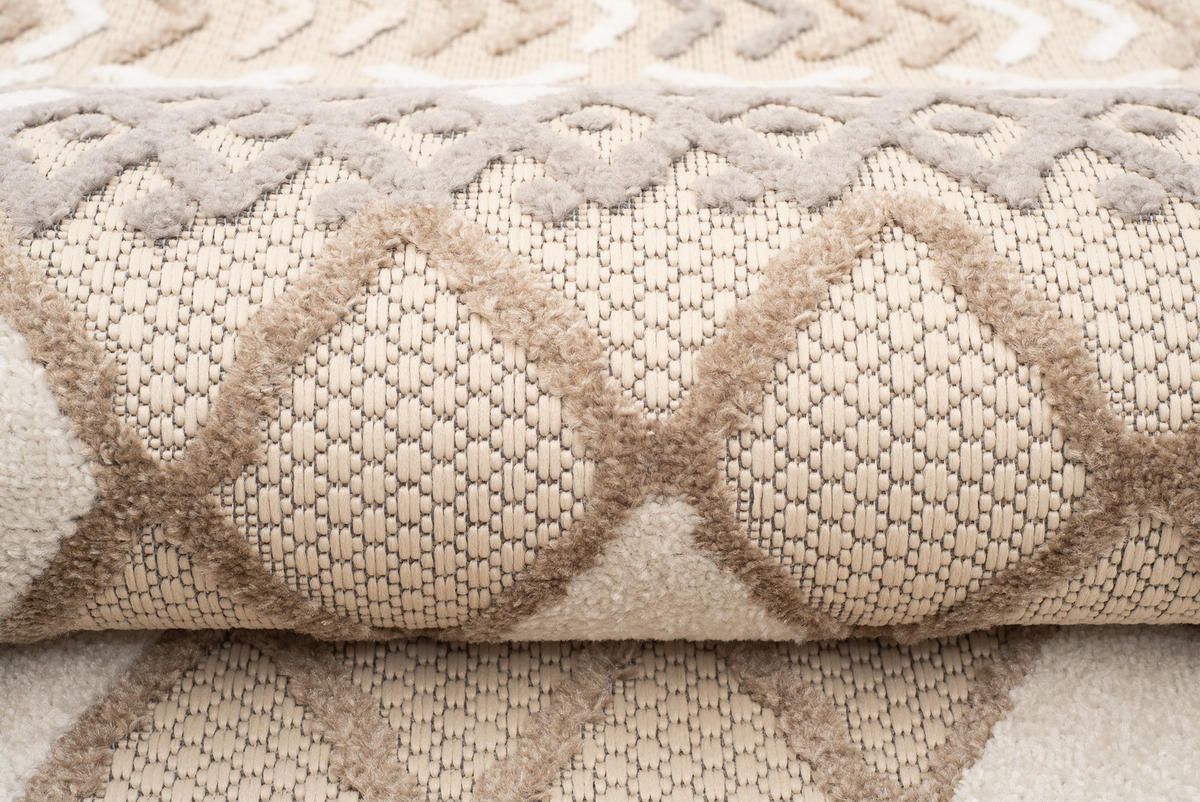 TEPPICH PATIO Creme 200/300 cm - Creme, Kunststoff (200/300cm) - Tapiso