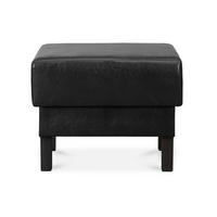 SITZHOCKER ESPECTO auf hohen Holzbeinen, schwarz - Schwarz, Textil (58/47/56cm) - KONSIMO®