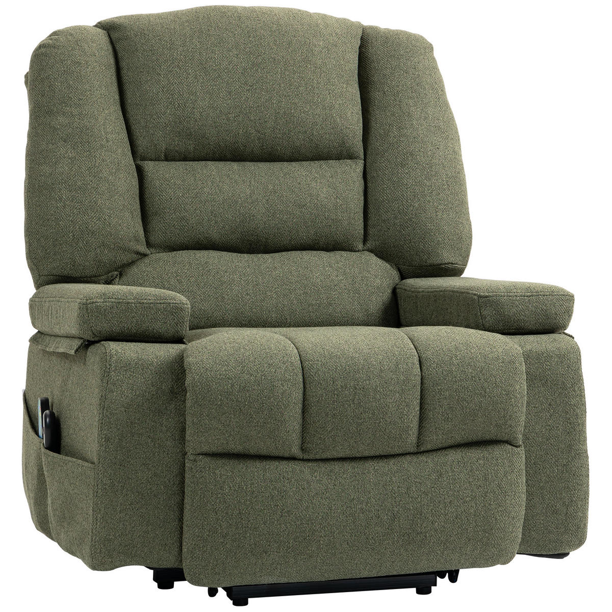 MASSAGESESSEL DE-15406 elektrisch mit Massage und Heizung Grün - Grün, Metall (90/102/97cm) - ComfortXL