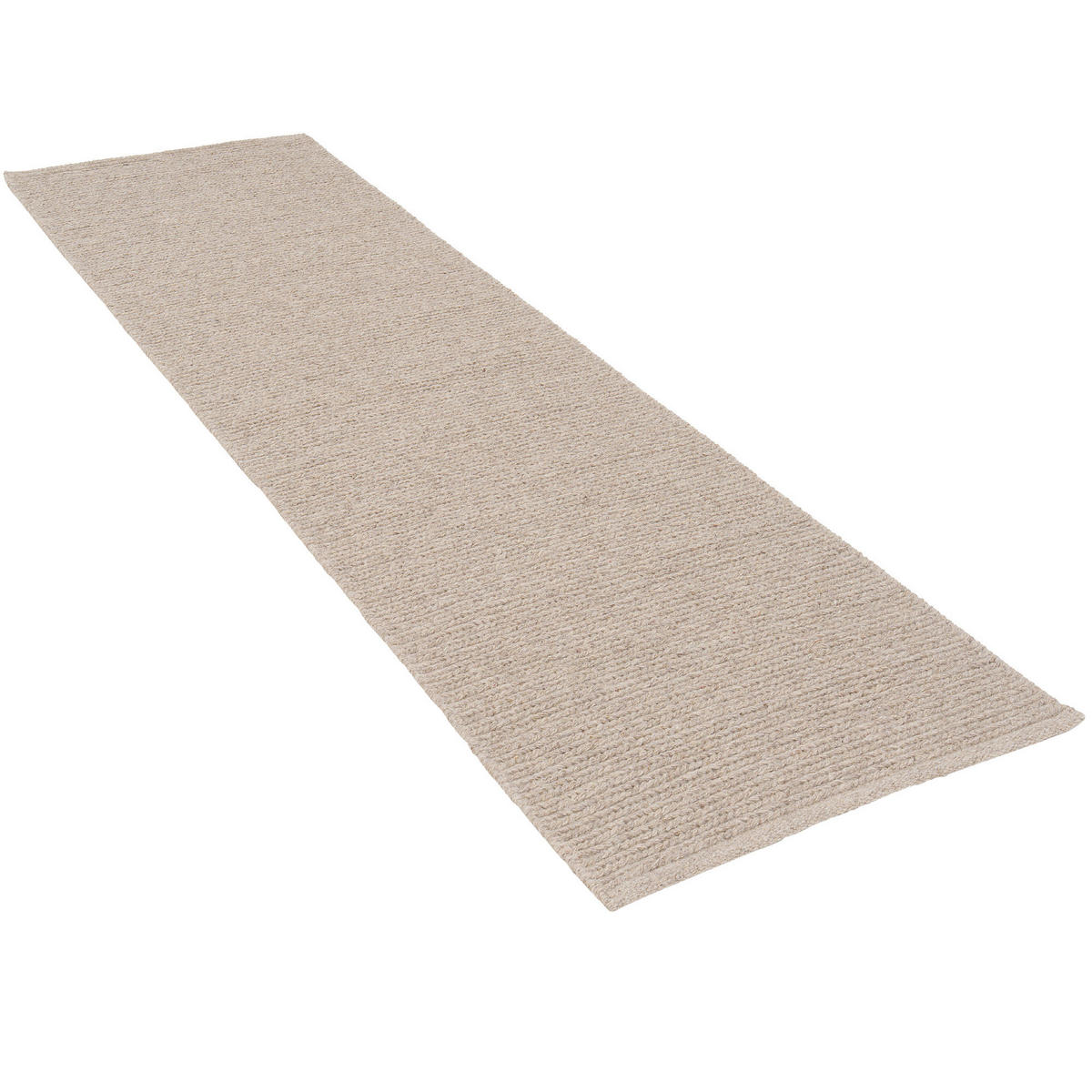 NATUR TEPPICH LÄUFER WOLLE SKARA - Beige, Naturmaterialen (70/140cm) - Pergamon