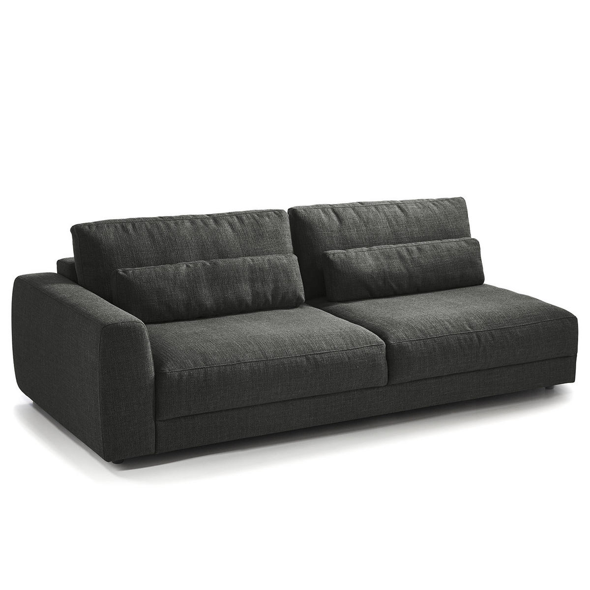 3-SITZER MODULSOFA - Grau, Textil (228/80/117cm) - home24