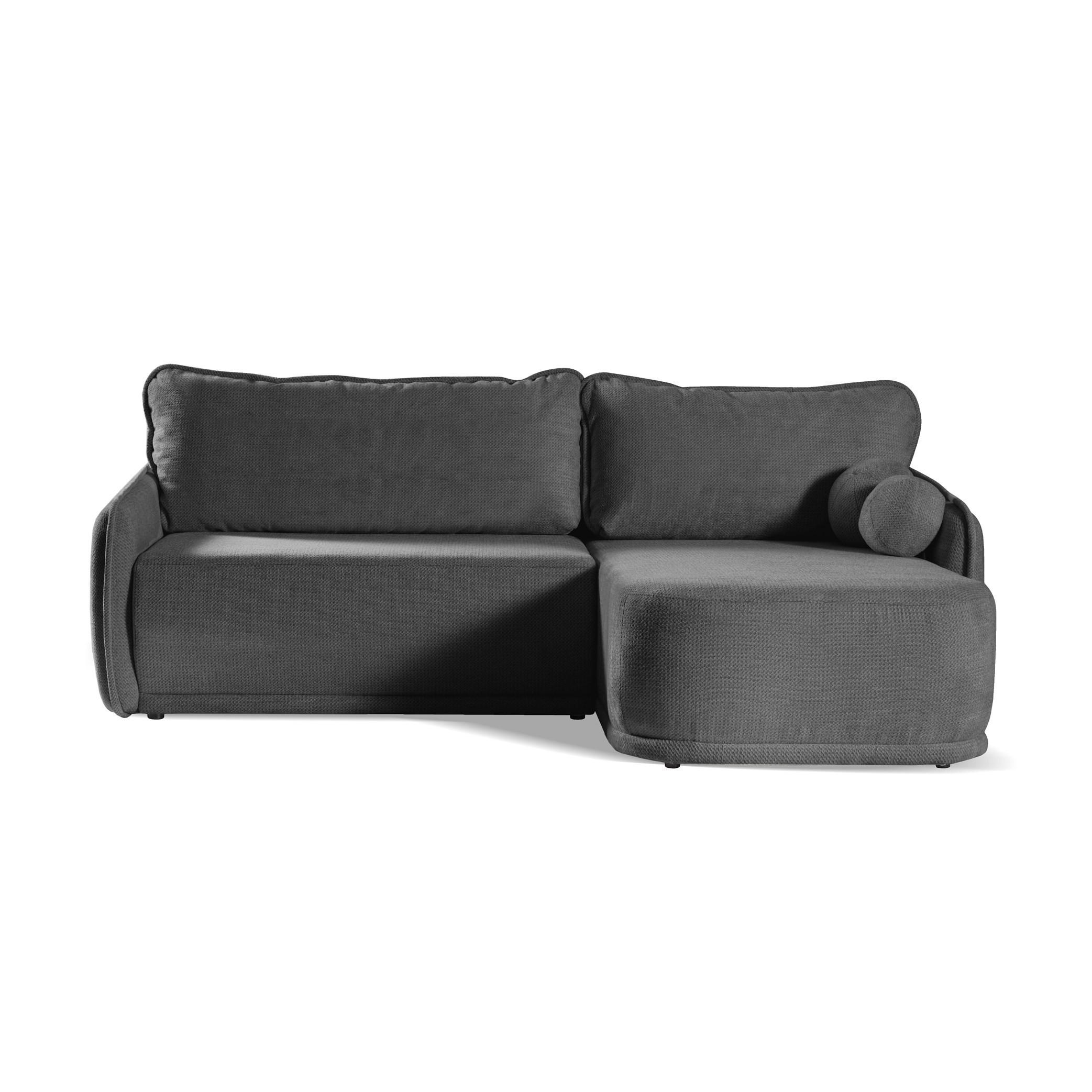ECKSOFA Cloud Anthrazit, mit Schlaffunktion - Anthrazit, Textil (240/167cm) - Bettso