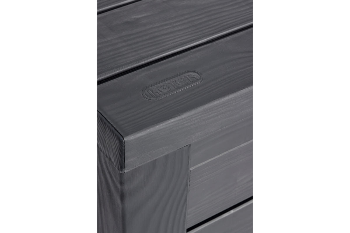 GARTENBOX Eastwood - Anthrazit, Kunststoff (72.4/64.4/155cm) - Keter
