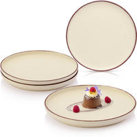 DESSERTTELLER BOMBAY BEACH - 4 teilig aus Steingut - Creme, Stein (20.5cm) - Sänger