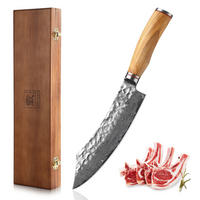 BLOCKMESSER 20 cm - Braun, Holz/Metall (34cm) - Zayiko