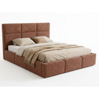 POLSTERBETT Celine - Eichefarben/Schwarz, Holz/Kunststoff (180/200cm) - Sofnet