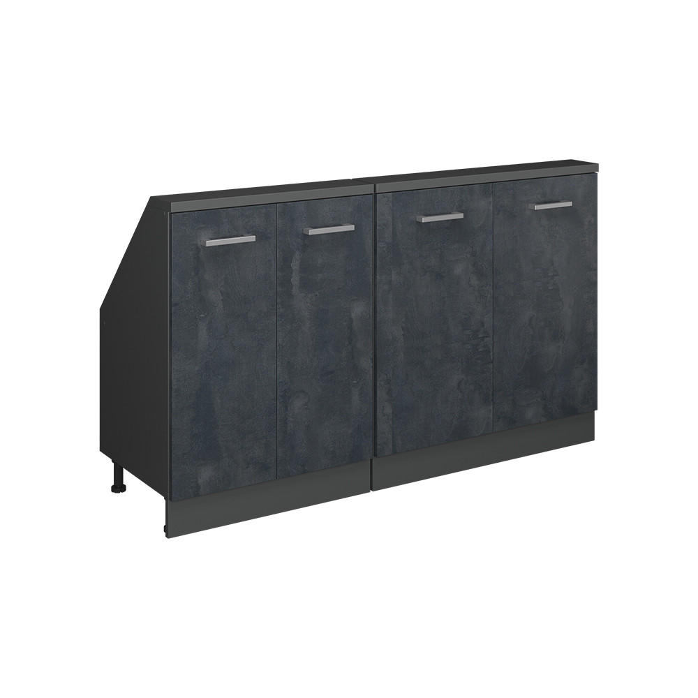 Vicco SADA SKŘÍNÍ PRO ŠIKMOU STŘECHU Rion Černý beton Sada 2 kusů