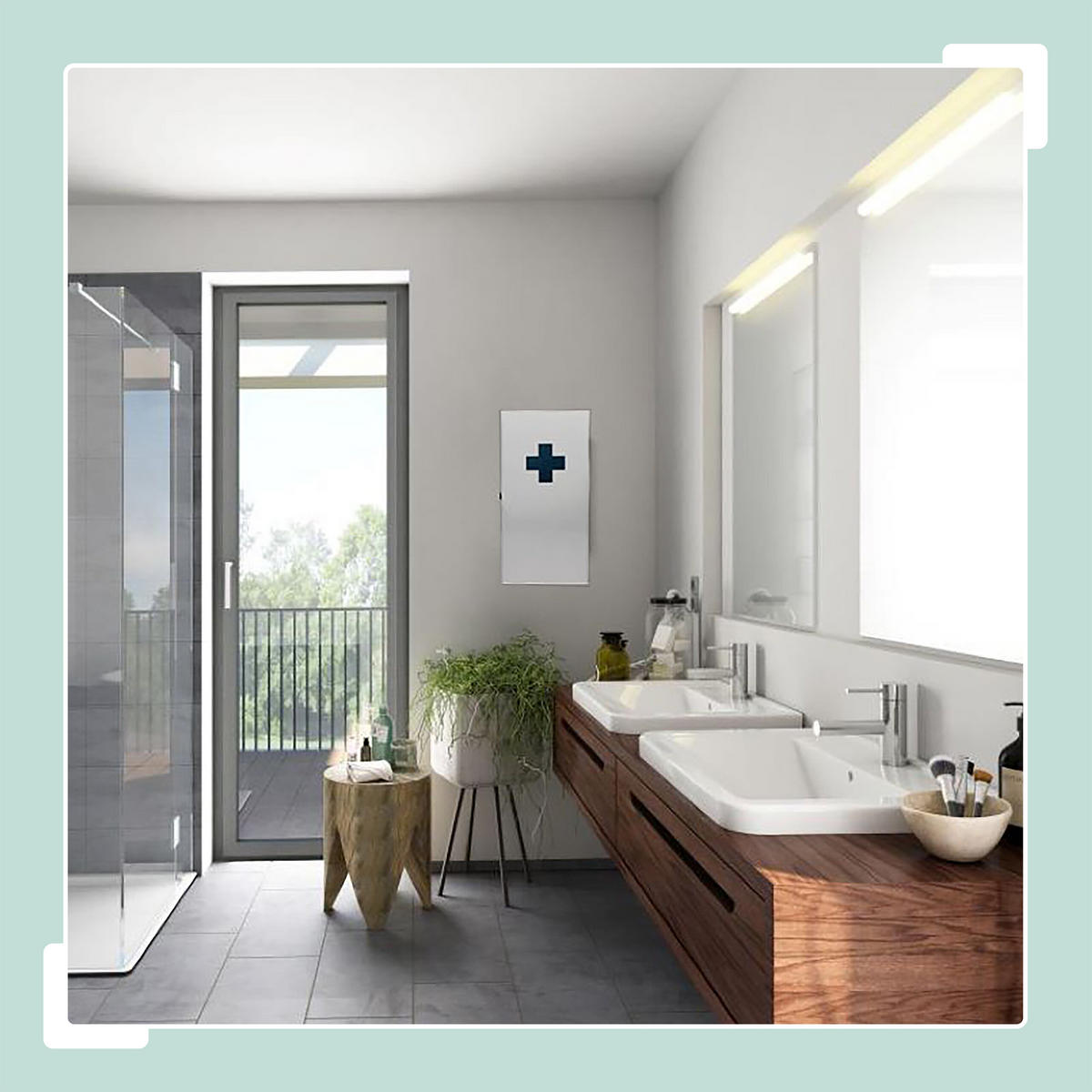 MEDIZINSCHRANK - Weiß, Metall (21/42/15.5cm) - Relaxdays